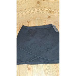Mossimo NWT Women's Medium Skirt Stretch Faux Wrap Black